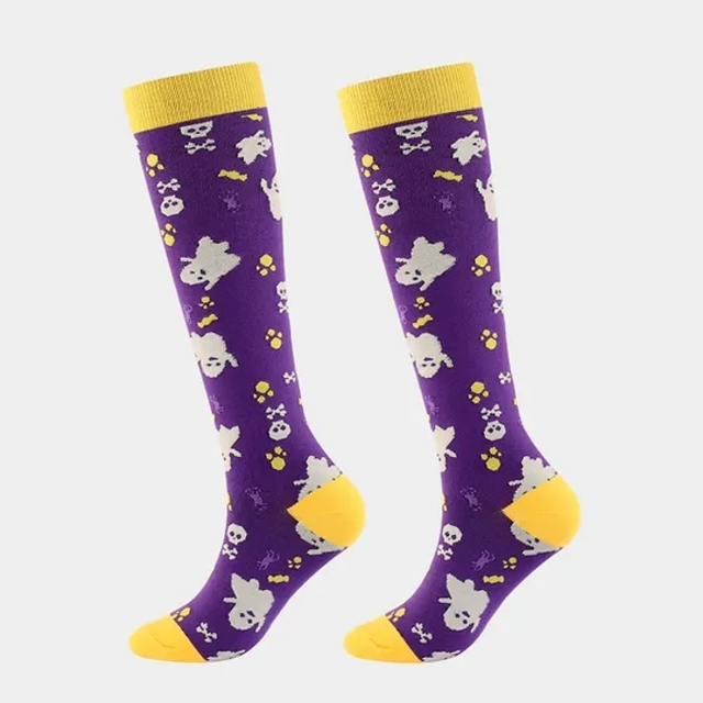 Motion Style Holiday Sports Compression Socks for Halloween Celebrations