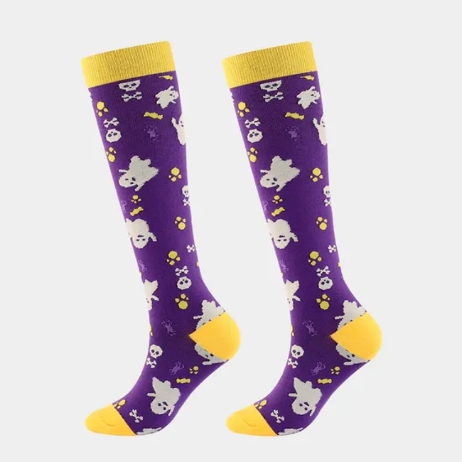 Motion Style Holiday Sports Compression Socks for Halloween Celebrations