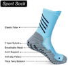 Wholesale Custom Compression Football Pilates Sport Crew Anti Slip Grip Men Socks