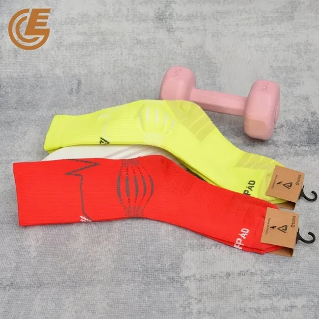 Custom Funky Fashion Mens Nylon Knee High Athlete Compression Sport Socks