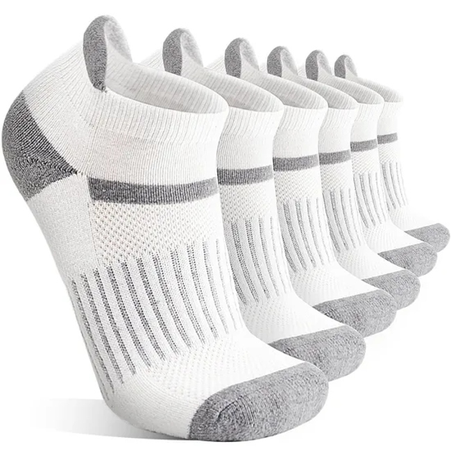 Custom Merino Wool Ankle Running Hiking Compression Breathable Thick Cushion No Show Men Socks
