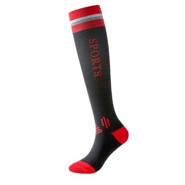 Wholesale Customized Men Women Fashion Nylon Knee High Compression Athletic Sports Socks for Outdoor