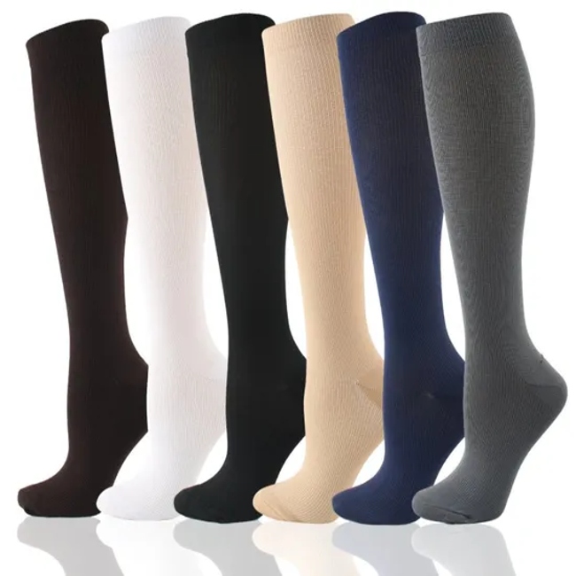Long Leg Warmers Woman Sports Compression Elastic Stockings Socks