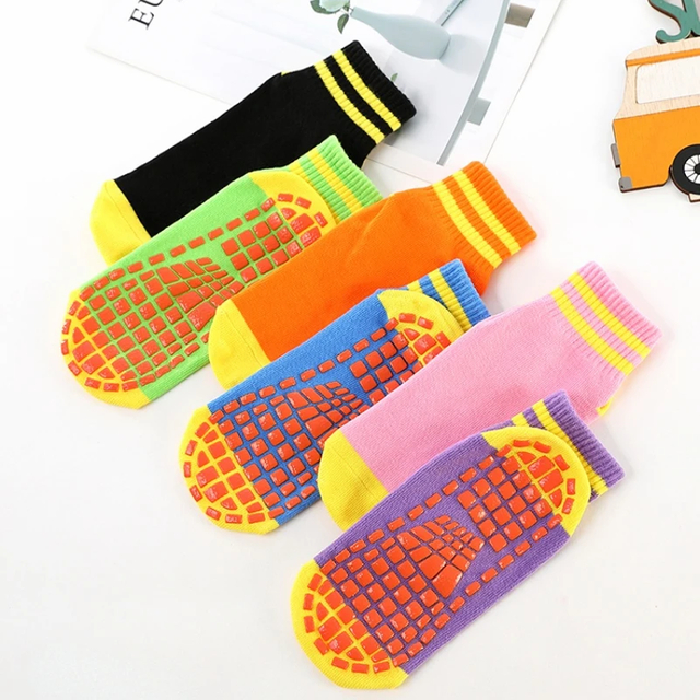 Boutique Cotton Breathable Silicone Non-slip Socks Children Early Education Floor Socks Parent-child Socks Adult Kids 