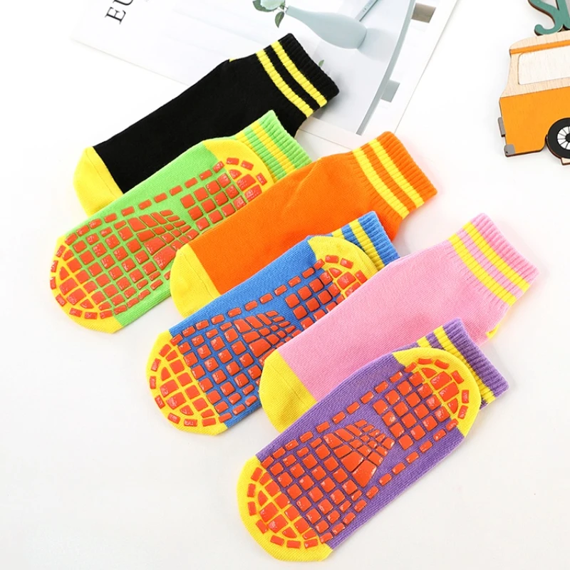 Boutique Cotton Breathable Silicone Non-slip Socks Children Early Education Floor Socks Parent-child Socks Adult Kids 