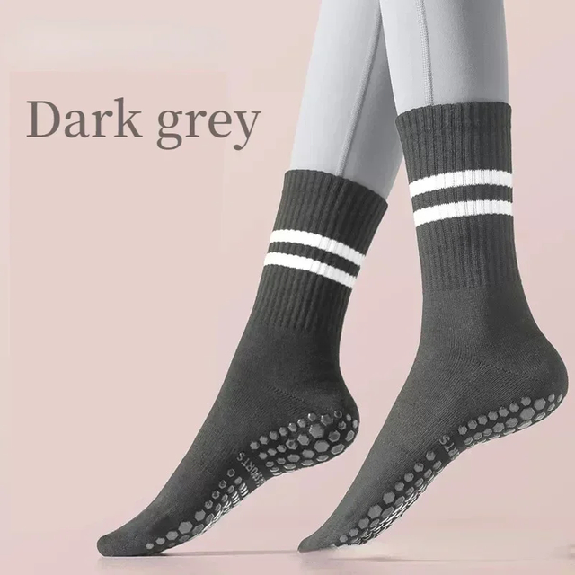 bestsellers Yoga Socks Cotton Mid-tube Bottom Professional Non-slip Silicone Indoor Fitness Socks gym Floor Soft Dance Pilates 