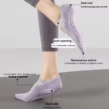 bespoke products Yoga Socks for Women Nylon Pure Cotton Non slip Section Bandage Sports Ballet Dance Sock Moisture Absorption 