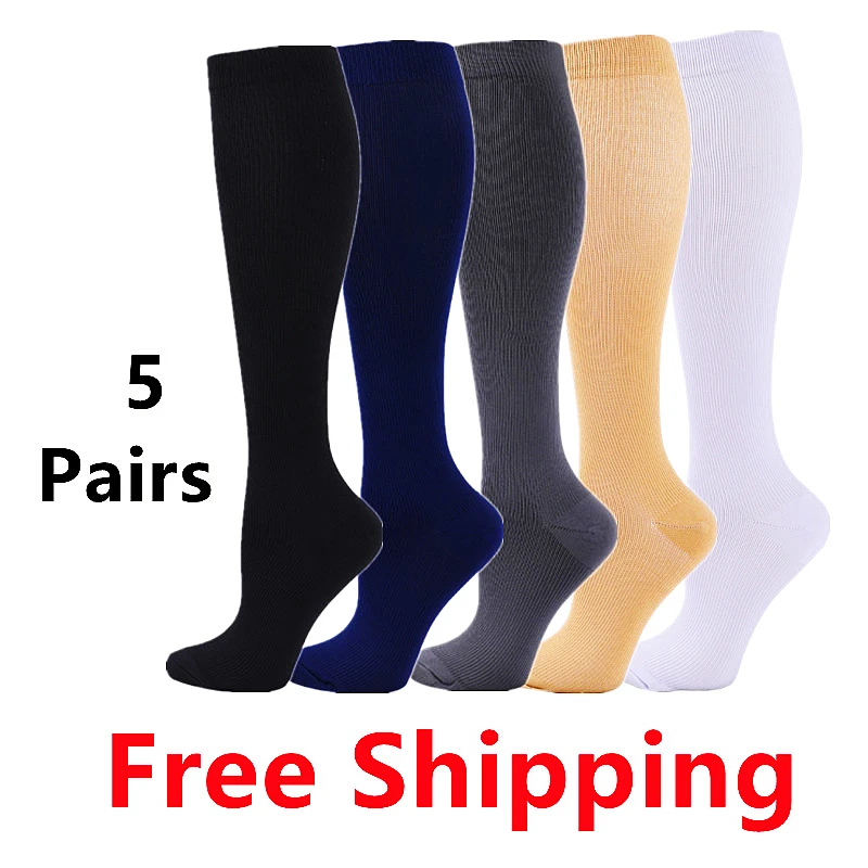 efficient purchasing Compression Socks Men Running Sport Socks Knee High mmHg Medical Edema Varicose Veins Women Compression 