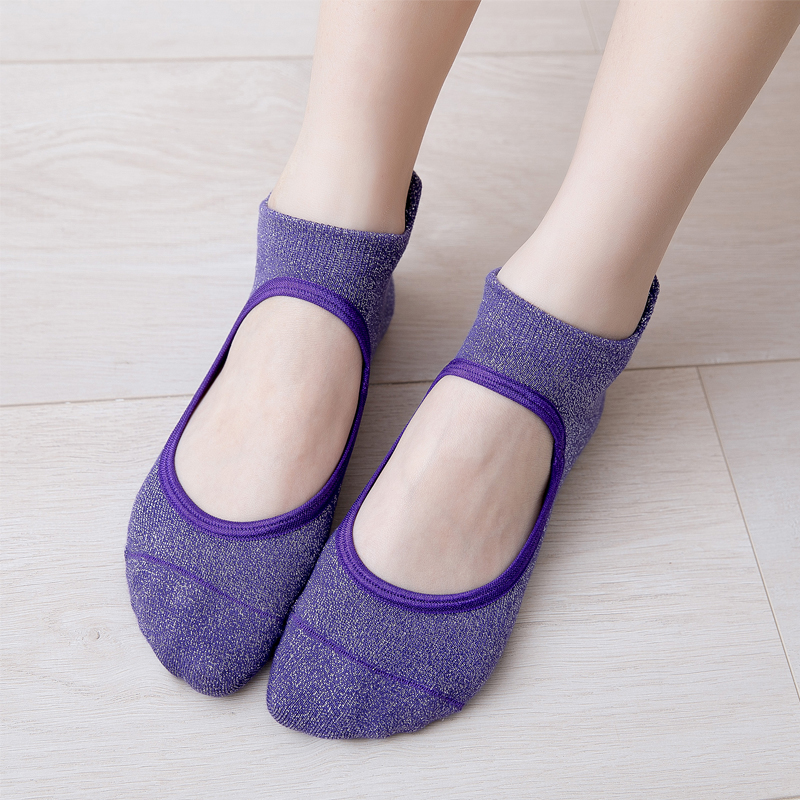 Custom Manufacturing Professional Anti Slip Yoga Socks Women Sports Breathable Pilates Socks Cotton Ballet Heel Protector Dance 