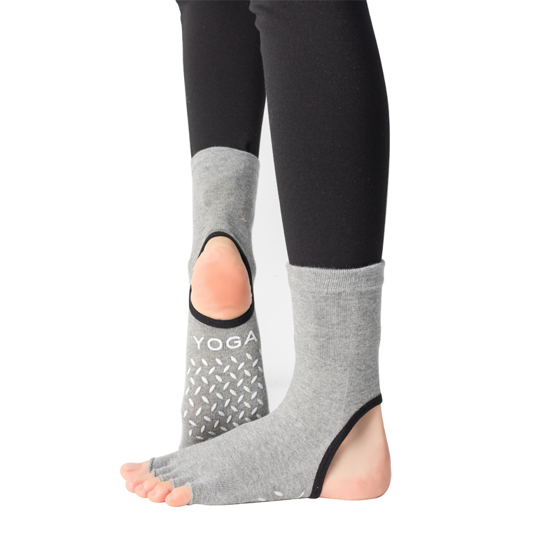 Popular Item Socks pcs Cotton Solid Breathable Mid-calf Color Yoga Striped Anti-slip Sports Socks Pilates Socks Dance Fitness 