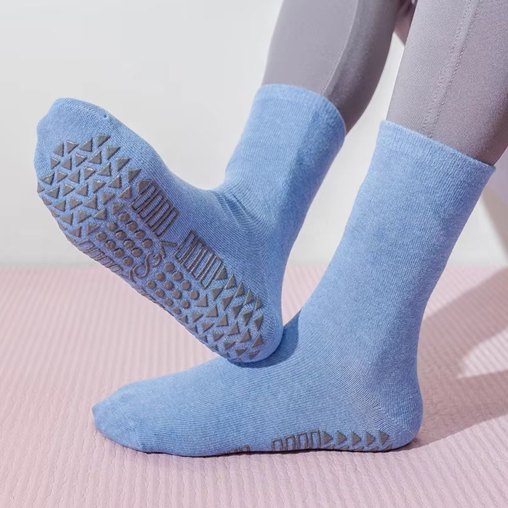 Lowest Price Dot Socks Anti-slip Women Yoga Socks Quick-Dry Middle Tube Pilates Ballet Socks Cotton Elastic Yoga Fitness Socks 