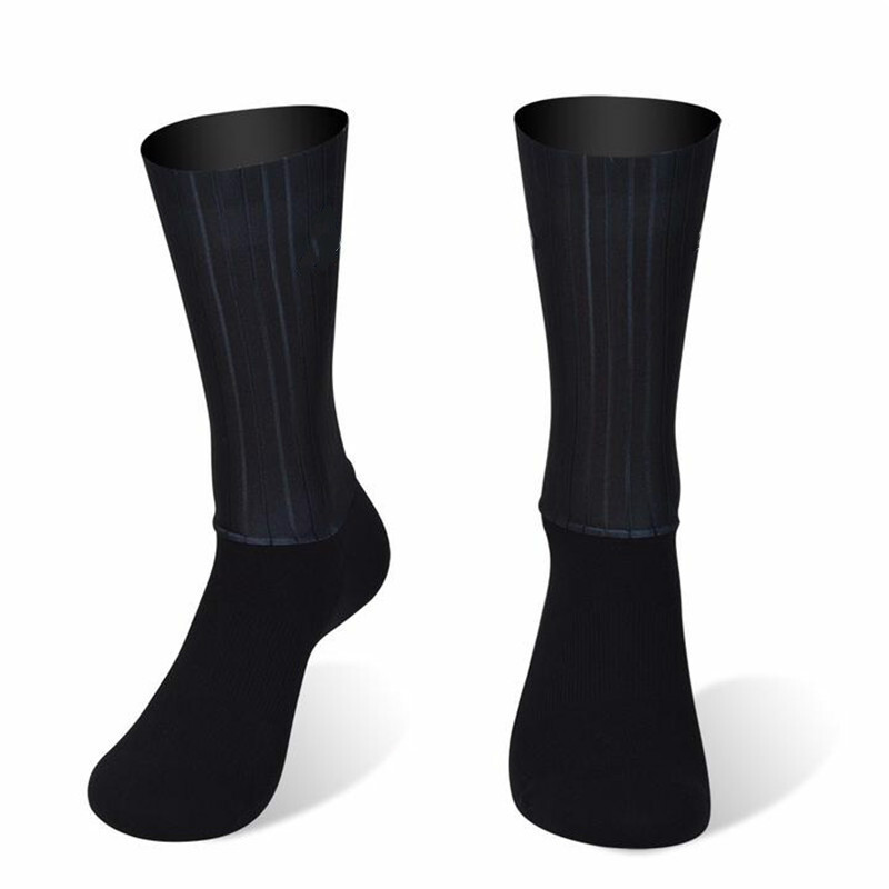 durable Socks Aero Anti Slip Silicone Summer Whiteline Cycling Socks Men Bicycle Sport Running Bike Socks Calcetines 