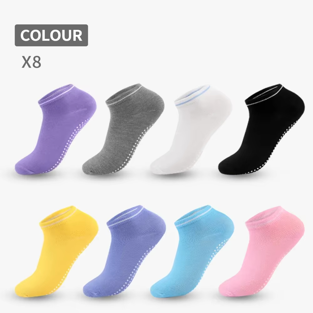 Private Label Yoga Socks Comfort Dot Glue Five-finger Socks Women's Professional Non-slip Pilates Sports Cotton Yoga Split Toe 