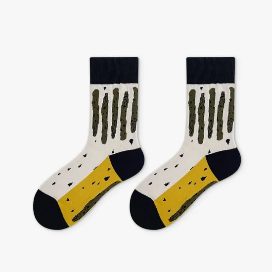 Cotton Cheap Custom Half Tube Five Open Toe Candy Socks