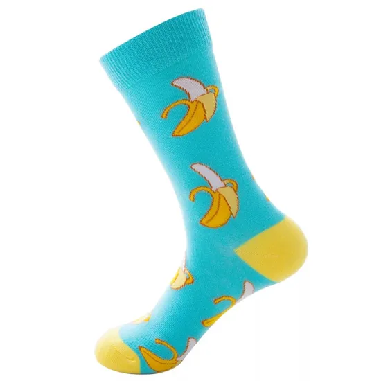 Classic Men Dress Socks OEM Men′s Casual Premium Cotton Socks Custom Logo Fashion Trendy Socks