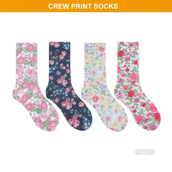 Xianghui Custom Logo Acquard Mens Novelty Sublimation 3D Printed Custom Socks