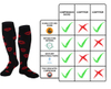 Custom Patterns Knee High 20-30mmhg Sports Compression Socks