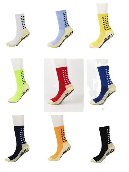 Cotton Custom Stylish Crew Socks Sport Unisex Men Women Soccer Football Non Slip Grip Crew Cotton Socks Sports Socks Spandex Jacquard Cotton Socks