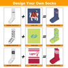 Free Design & Mock-up Made Own Pattern Cotton Men Sock Custom Labels Sock Custom Logo Private Label Socks