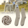 100% Cashmere Socks Custom Logo Printed Winter Warm Socks