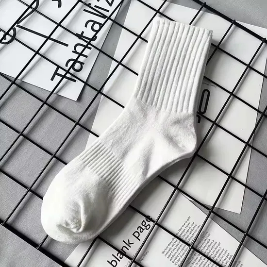 High Quality Custom Logo Socks Manufacturer Sokken Calcetines Sock-Stocking White Happy Funny Unisex Crew Sports Custom Design Cotton Men Socks