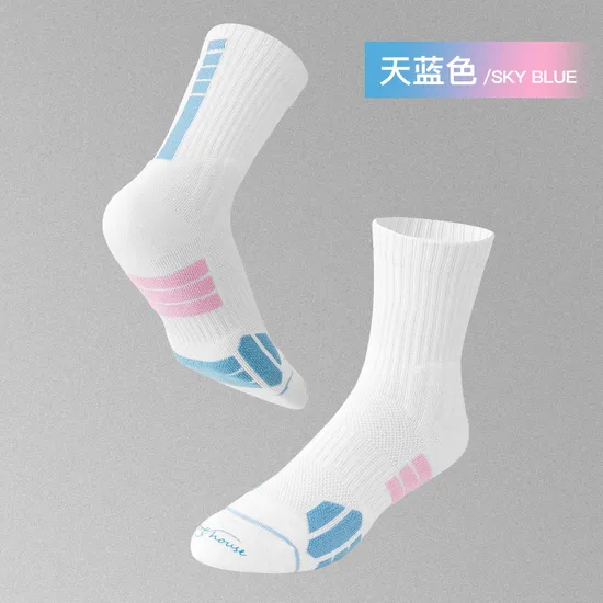 High Quality Athletic Anti-Slip Basketball Socks Custom Logo Non-Slip Soccer Socl