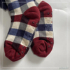 Custom Plaid Knitted Cotton Wool Lining Thick Socks Floor Sock Kids Sock