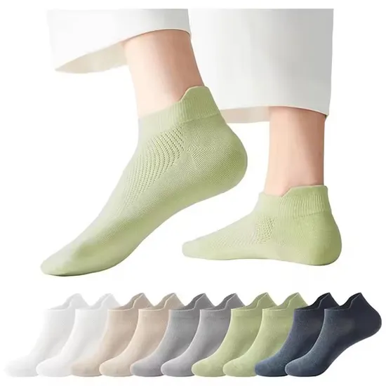 Women′s Bamboo Ankle Sport Custom Grip Athletic Low Cut Short Ankle Socks