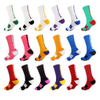 Custom Mens Brand Compression Breathable Basketball Elite Men Athletic Blank White Crew Sport Socks Calceta Basketball