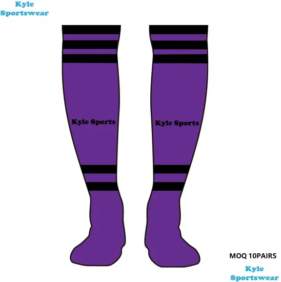 Custom Baseball Socks Hockey Rugby Football Soccer Cotton Jacquard Knitted Softball Socks
