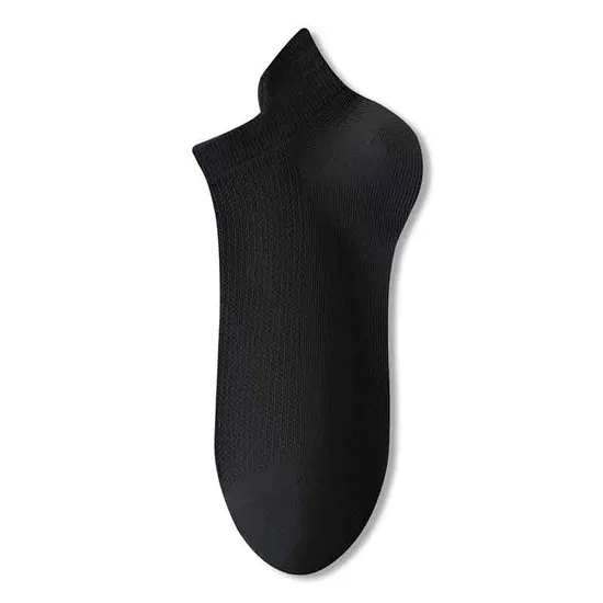 Custom Breathable Cotton Yoga Socks with Non-Slip Grip Men′s Pure Cotton Thin Boat Socks 7A Antibacterial, Deodorizing and No Heel Drop