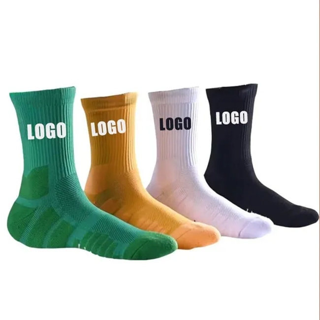 OEM Elite Cotton Sport Wholesale Designer Breathable Crew Men Custom Design Basketball Socks