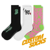 Factory High Quality Jacquard Knitted Letter Wholesale Crew Cotton Socks Sports Custom Socks Men