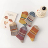 Trendy Japanese Inspired Crew Socks for Women, Moisture Wicking