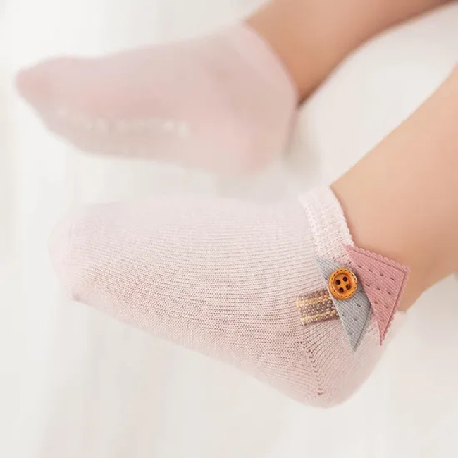 Unisex Child Ankle Socks Solid Cartoon Lovely Breathable Toddlers Baby Socks