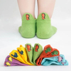 Kids Thin Cotton Baby Animal Pattered Face Ankle Embroidery Socks
