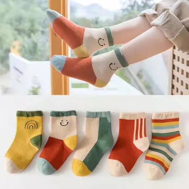 Winter Children′s Socks MID Tube Kids Socks Terry Girls Boys Baby Socks