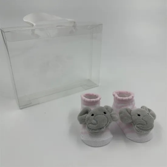Eco Friendly Newborn Baby Cute Elephant Indoor Non Slip Crawling Socks