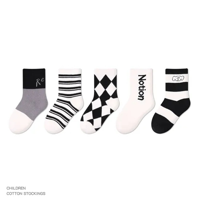 Wholesale Pairs Assort Knitted Colorful Cotton Baby Kids Crew Socks