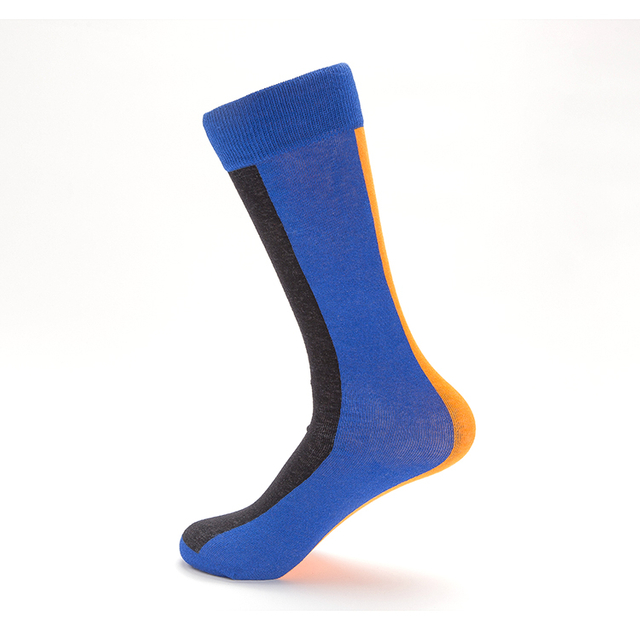 China sock factory Free designer service Striped long socks high stripe for men