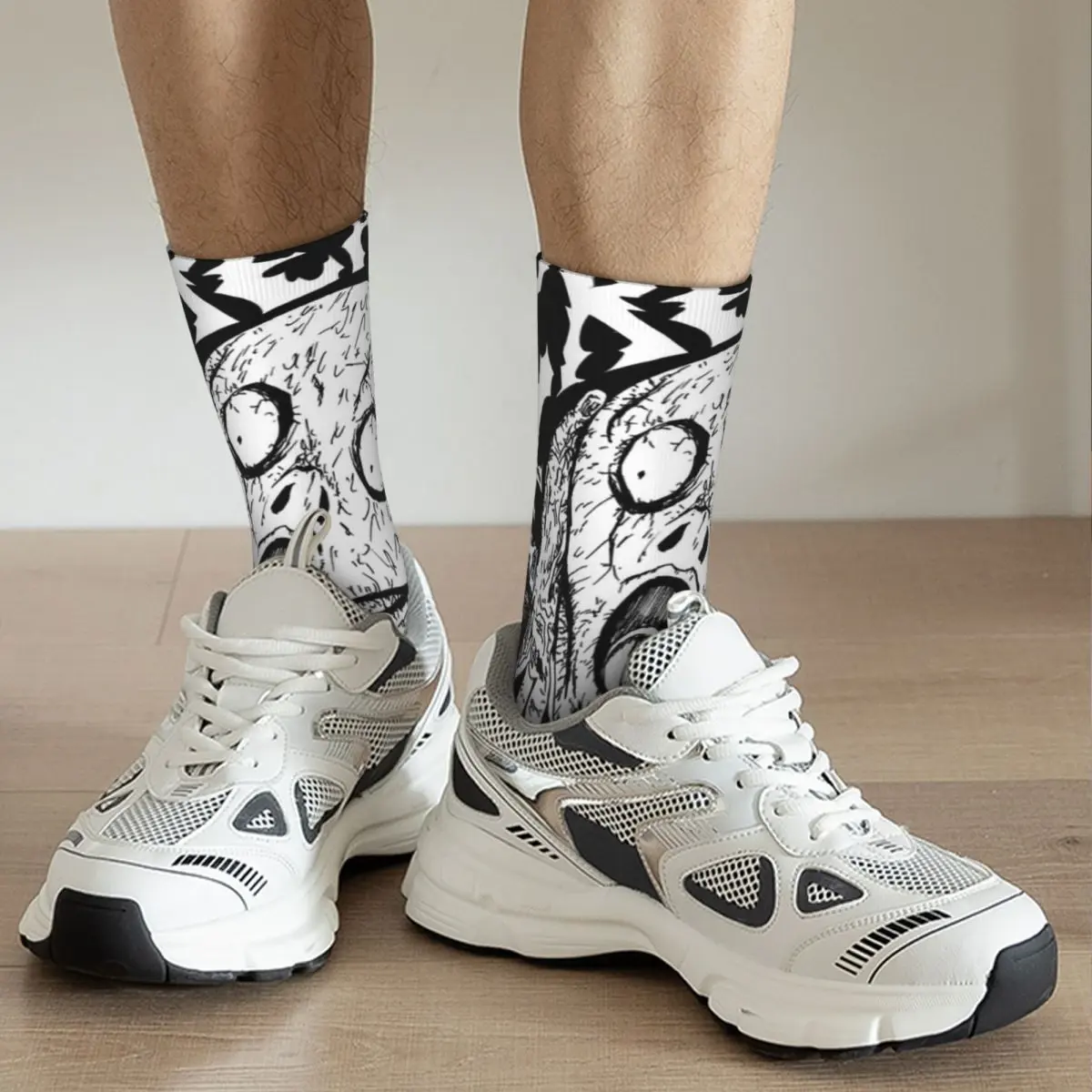 New Sock Fun Durable Classic Seamless Custom Cotton Printed Unisex Funny Crew Retro Sock