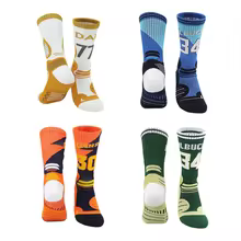  Men's Profession Basketball Socks Thick Cushion Blisters Free Elite Crew Basketball Socks Euro Size 
