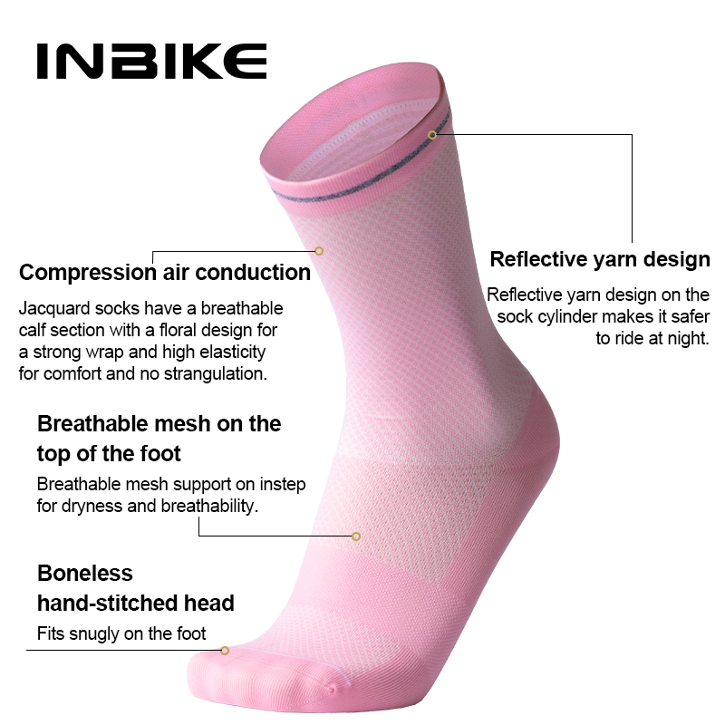  Women Compression Running Socks Moisture Wicking Work Hiking Basketball Sport Socks Support for Athletic Cycle for 