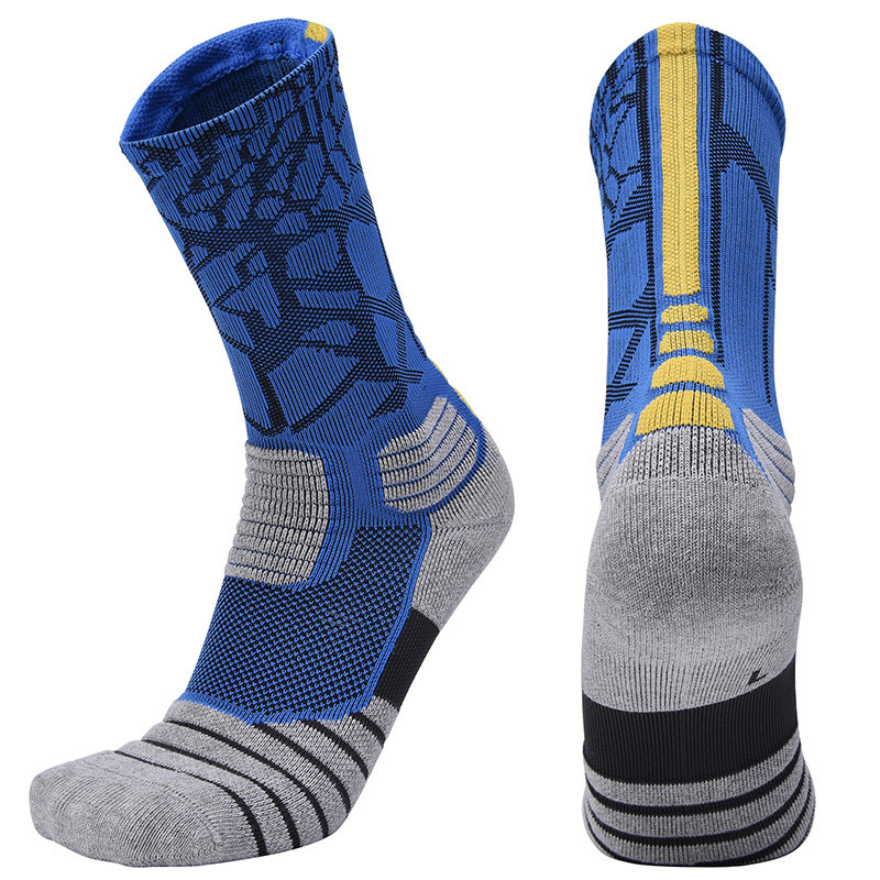  High Quality New Men Outdoor Sports Elite Basketball Socks Men Cycling Socks Compression Socks Cotton Towel Bottom Men's 