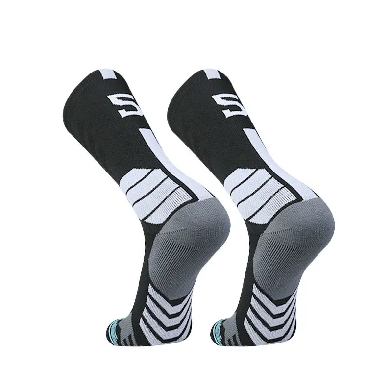  Harajuku Fashion Socks Men's Trend Basketball Sports Socks Hip hop Long Tube High Socks Tide Brand Street Skateboard 