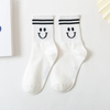 Customize by Sample New Arrivl Soft Cotton Socks women Cute Fashion Style White Black Short Socks Ankle Funny Casual Size 