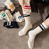 quick delivery Unisex Striped Cotton Mid calf Warm Socks s women s Sweat absorbent Anti friction Sports Sock Basketball Running 