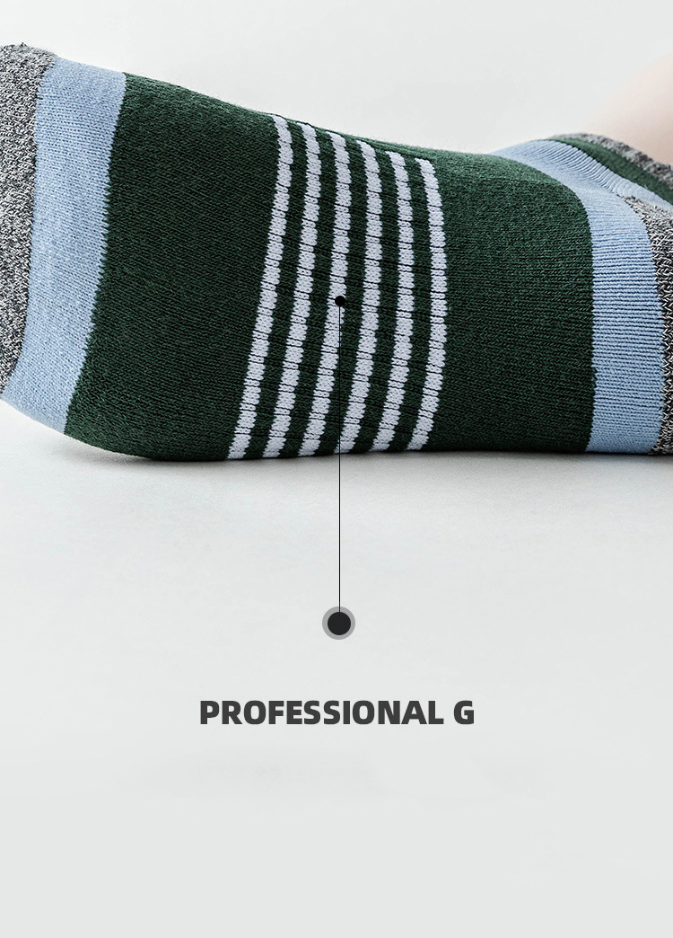  Sports Socks Basketball Towel Socks Men's Socks Socks Shock Absorbing Terry Cotton Sweat Absorbing Running Breathable 
