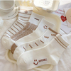 tailored services Of Spring And Autumn Socks Set women s Medium Tube Socks Casual And Cute Smiling Pure Cotton 