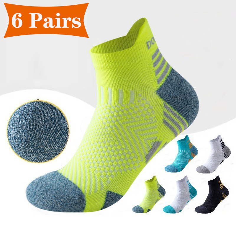 Domestic Brand Marathon Running Sock women Professional Sport Ankle Socks for Marathon Fitness Thickened Cushioned Tube Short 